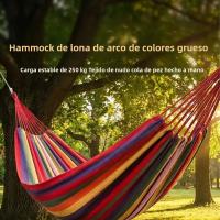 Silla De Hamaca Doble De Tela Para Exteriores Anti-Rollo Para Jardín Camping Habitación Uso En La Selva Descanso Para Adultos - details 7