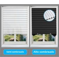 Cortinas De Blackout Con Pliegues Para Rollos Zébra No Tejidas Alta Protección Solar Para Dormitorio Sala De Estar Baño Balcon Decoración - details 8