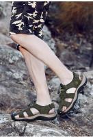 Zapatillas De Playa Para Hombre Cuero Antideslizante Casual Aumento De Altura Cómodas Zapatillas Deportivas Hombre Sandalias De Verano - details 53