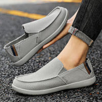 Zapatos De Lona Grandes Para Hombres Zapatillas Casuales Transpirables Con Cordones De Goma Bajo Tacón Para Adultos - details 12