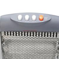 Estufa calefactor portátil de bajo consumo, Estufa eléctrica con 3 niveles de potencia 400/800/1200W, 3 tubos de cuarzo, Calentador para el baño, casa, oficina - details 2