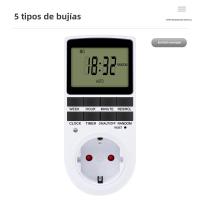 Interruptor De Tiempo Digital Electrónico Programable 12/24 Horas Enchufe De Control De Tiempo Para Cocina Compatible Con EU UK US AU FR Plug 220V - details 12
