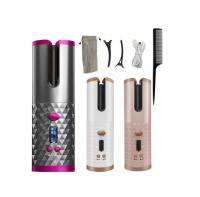Rizador Automático Inalámbrico USB. 60 Minutos de Duración, 4 Niveles de Temperatura, Gira en Ambas Direcciones, Anti Enredos. Belleza. Peinado. Fiesta. - details 0