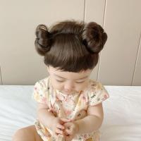 Wig Con Franja Para Bebés Accesorios De Cabello Para Niñas Primera Cumpleaños Fotografía Estilo Divertido Y Moderno - details 6