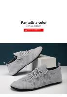 Zapatos Casual Para Hombre Ligeros Y Transpirables Zapatillas De Malla Para Mujer Zapatos De Conducción Con Cordones Tamaños 36-47 - details 0
