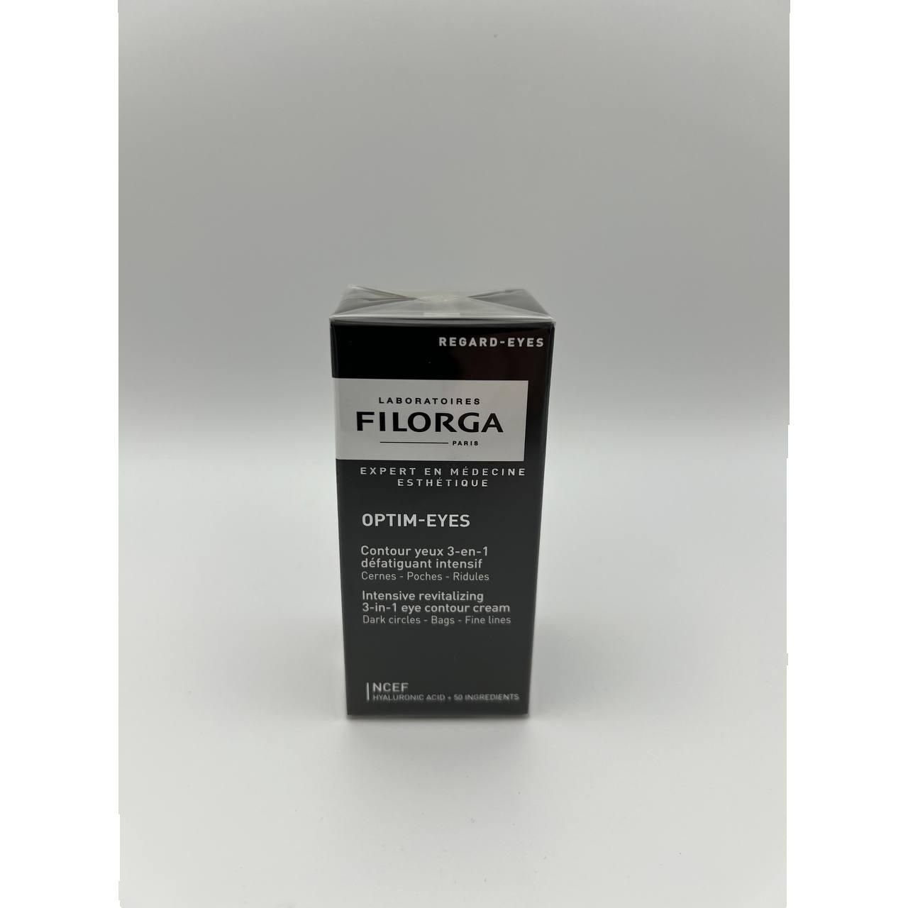 Filorga Optim Eyes 15ml contorno de ojos 3 en 1, corrector de ojeras bolsas y líneas de expresión