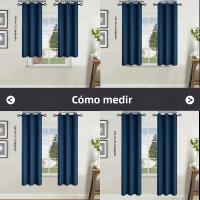 Cortinas De Blackout 100% En Color Sólido Para Protección Solar Y Aislamiento Total Para Dormitorio Y Sala De Estar - details 0