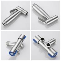 Juego De Rociador De Bidet Portátil En Acero Inoxidable 304 Con Regleta De Ducha Para Inodoro Roce Vertical Autolimpieza Montaje En Pared - details 3