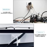 50/100pcs Soporte Para Cables Durable Clip Abrazadera Organizador De Cable Para Tablero De Pedales Gestor De Cableado Exterior - details 6