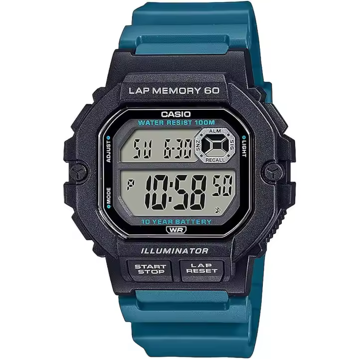 RELOJ DIGITAL CASIO WS-1400H-3AV CRO 100M.LAP 60 - 1