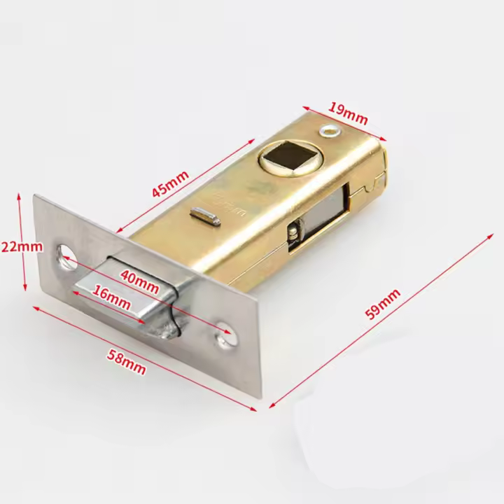 Cerradura De Puerta De Mortiz Con Cerradura Tubular Y Gancho Ajustable Para Uso Con Manillas Acero Inoxidable Sin Certificación Ni Origen Específico - 1