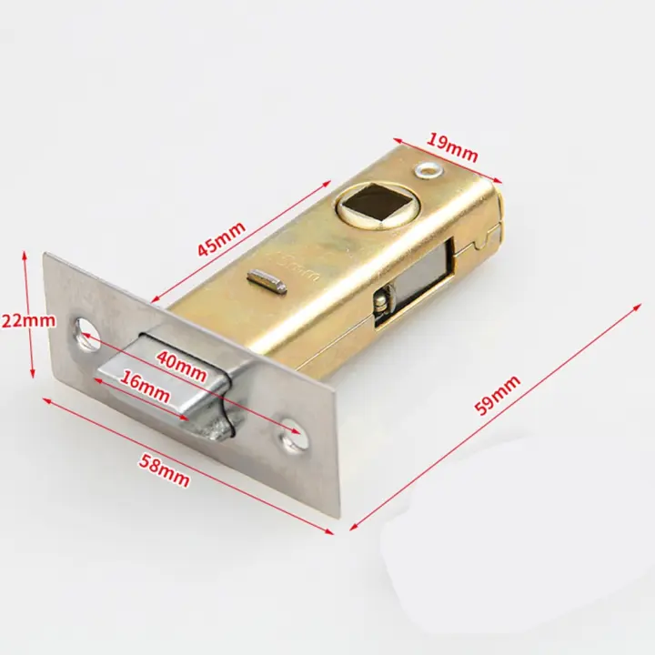 Cerradura De Puerta De Mortiz Con Cerradura Tubular Y Gancho Ajustable Para Uso Con Manillas Acero Inoxidable Sin Certificación Ni Origen Específico - 1