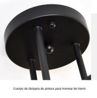 Lámpara De Techo Vintage Pendente Con Base E27 De 6 Cabezas En Negro/Blanco/Oro Para Sala De Estar Moderna Y Sencilla LED - details 13