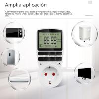 Interruptor De Tiempo Digital Electrónico Programable 12/24 Horas Enchufe De Control De Tiempo Para Cocina Compatible Con EU UK US AU FR Plug 220V - details 2