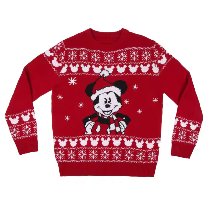 Cerdá Jersey Punto Navideño Mickey Rojo XS - 1