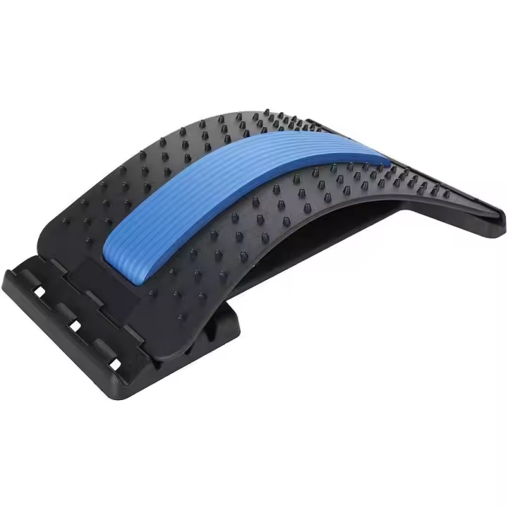Euroxanty Dispositivo de Estiramiento de Espalda y Masajeador de Acupuntura - Soporte Lumbar y Corrector de Postura - 1