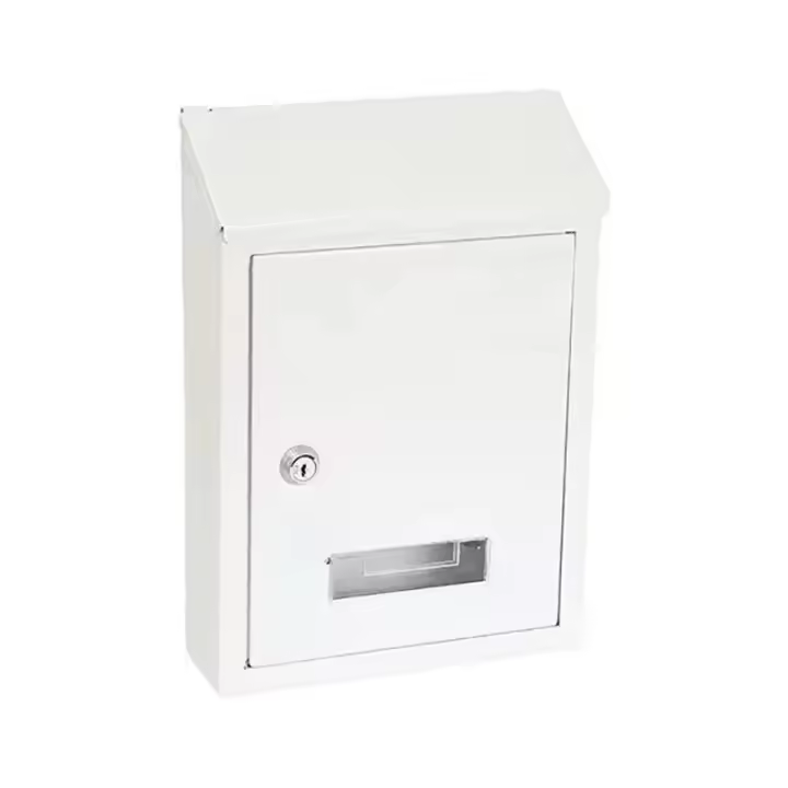 Buzón de Acero para Pared Exterior tamaño (30xx20cm) con Cerradura y Llave Color Negro (Negro) - 1