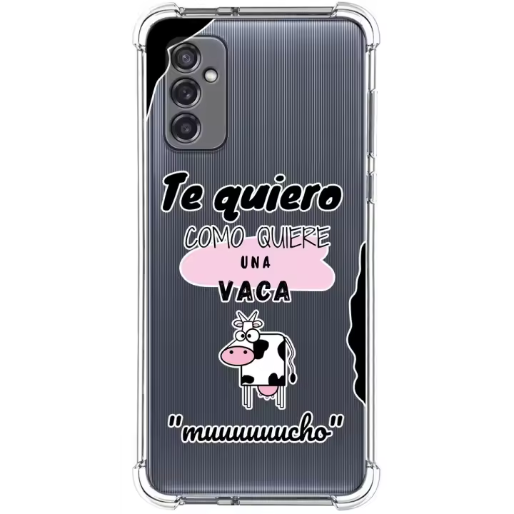 Funda Silicona Antigolpes para Samsung Galaxy M52 5G diseño Vaca Dibujos - 1