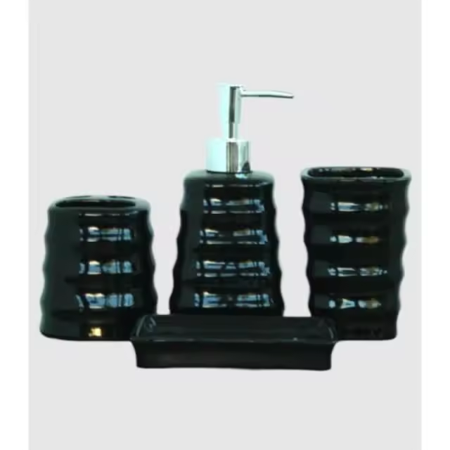 Set wc 4 piezas negro -EkilikuaHome - 1