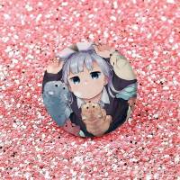 Broches Redondos De Anime Aharen-san Wa Hakarenai Para Bolsos Accesorios De Pin De Lapel De Plata De Tinplate Souvenir De Japón Estilo Animal - details 10