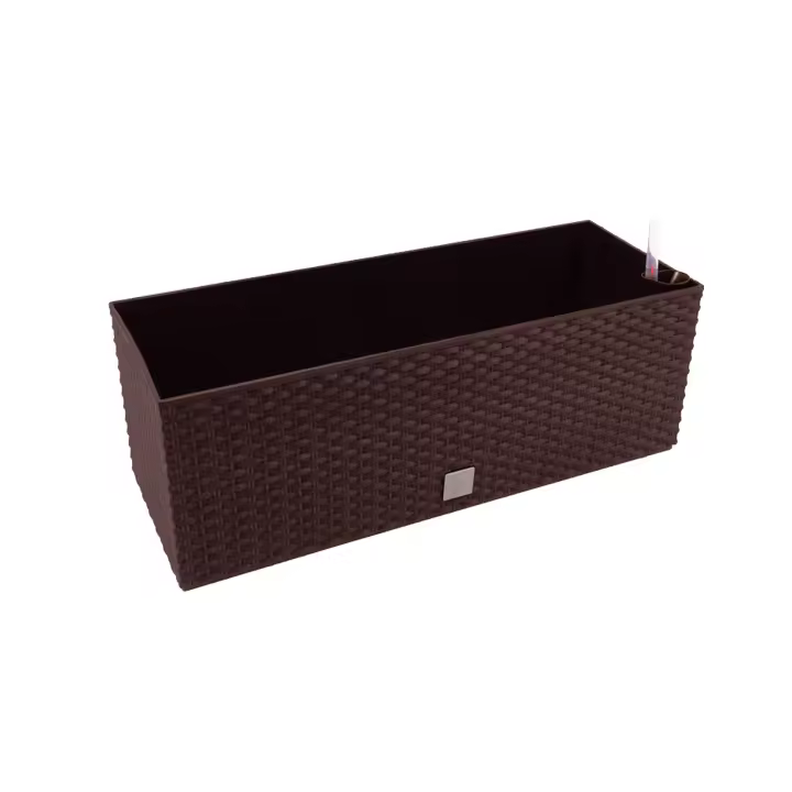 Prosperplast Jardinera Rectangular con Autorriego 17L Antracita 52x20x19cm - 1