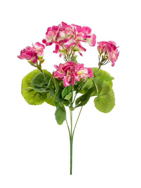Plantas Artificiales Silken Begonia Para Bodas Decoración De Hogar Y Navidad Regalo DIY De Flores Silken En Vaso Para Ventanas Y Paredes - 1