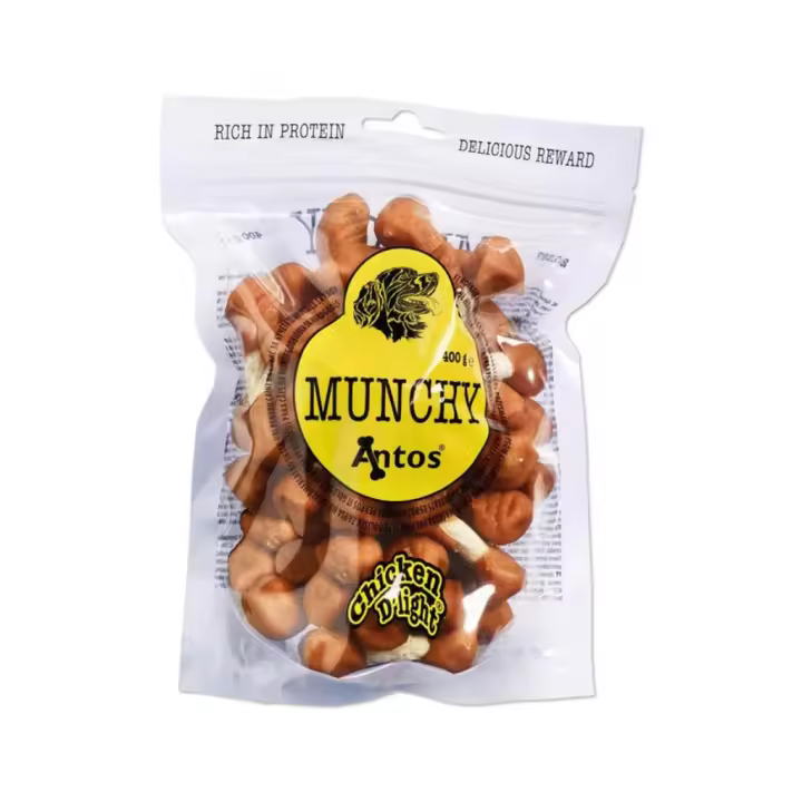 ANTOS - Snacks (400 gr) - Para Perros - Chicken D'Light Munchy (Pollo) - 1
