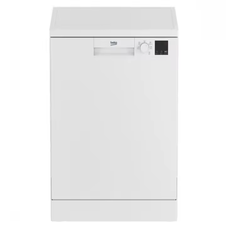 Beko - Lavavajillas 60 cm DVN05320W para 13 cubiertos, clase energética E, bajo consumo de agua (12,9 L), silencioso (49 dB), diseño blanco independiente para cocina moderna - 1
