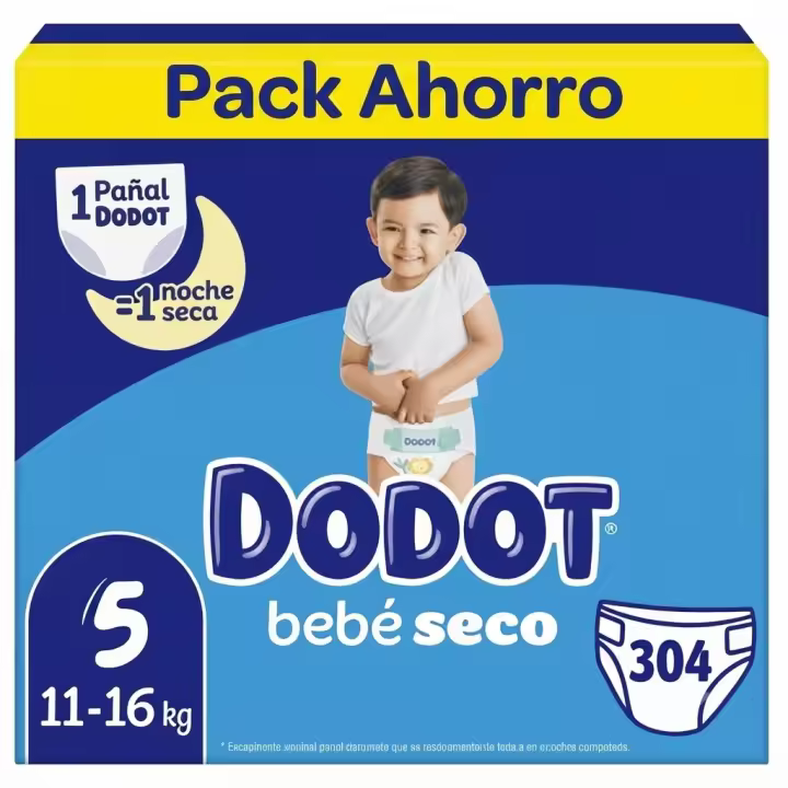 Dodot Bebé Seco - Pack Ahorro Pañales. Disponible en tallas 3, 4, 5, 6 y 7. - 1