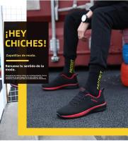 Zapatillas De Deporte Para Hombre YRZL Ligera Y Transpirable Con Malla De Aire Antideslizante Cómodas Para Gimnasio Y Uso Casual - details 3