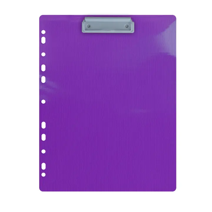 Soporte con Pinza y Multitaladro - Ideal para Llevar en tu Carpeta de Anillas- 12 Colores - Perfecto para tu Carpeta & Block Colorline, 100% Reciclable by Office Box - 1