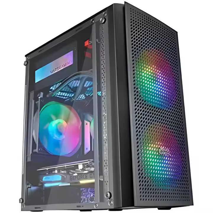 Mars Gaming MC300 Negro Caja PC Micro ATX con Cristal Templado y Ventilación Frontal MESH - 1