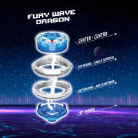 Infinity Nado - Master Belt Battle Set, Peonza Fury Wave Dragon (Dragón de Agua), 3D, espada lanzador, 48 cm, cinturón maestro, luces LED, 4 modos de juego, juegos de peonzas, pilas incluidas, juego de batalla - details 4