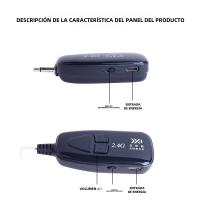 Auricular Y Micrófono Inalámbrico 2.4G 160ft Para Amplificador De Voz Y Sistema PA No Compatible Con Teléfono Y Laptop - details 2