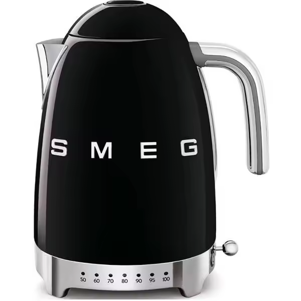 Smeg SMEG Hervidor Eléctrico Negro 2400W con Temperatura Ajustable y Resistencia Oculta - 1