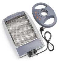 Estufa calefactor portátil de bajo consumo, Estufa eléctrica con 3 niveles de potencia 400/800/1200W, 3 tubos de cuarzo, Calentador para el baño, casa, oficina - details 0