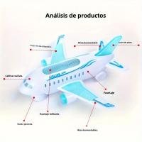 Juguete De Avión Para Niños Con Luces Y Sonidos Modelo De Avión Adecuado Para Colección Y Regalos De Navidad Y Cumpleaños - details 7