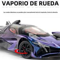 Coche De Acción EVO Apollo 1/24 Escala Modelo De Aleación De Metal Con Sonido Luz Y Neumáticos De Goma Para Niños Juguetes De Coche De Metal Regalos Para Niños - details 2