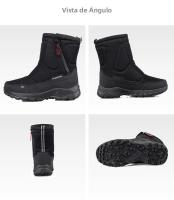 Botas De Invierno Para Hombre Talla Grande Con Plush Cálido Botas De Rodilla Alta Cómodas Para Exterior Zapatos De Invierno Con Cierre De Cremallera - details 2
