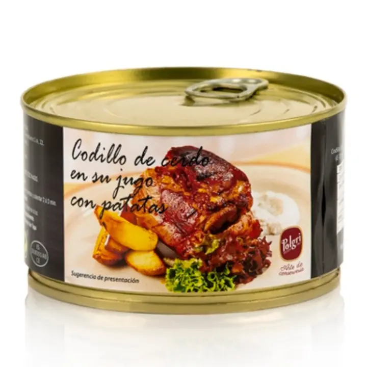 CODILLO EN SALSA CON PATATAS . EXQUISITO SABOR DE COCINA ELABORADA, PARA DARTE UN MOMENTO ESPECIAL AL PALADAR Y NO TENER QUE COCINAR-SABOR Y CALIDAD. - 1