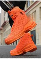 Botas De Trabajo Para Hombre De Cuero De Alta Calidad Botas De Combate Deserticas Antideslizantes Para Senderismo Y Motocicleta - details 32