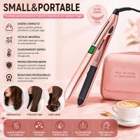Plancha Alisadora Profesional 2 en 1 con Pantalla LCD – Placas de Cerámica, 5 Temperaturas Ajustables, Calentamiento Rápido, Cable Giratorio 360° y Diseño Anti-Quemaduras para Salón y Hogar111 - details 6
