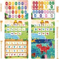 Libro De Aprendizaje Temprano Para Niños Enseñanza Científica Juguete De Puzzle Para Bebés Libro Quiet Book Con Papel Adhesivo Reutilizable Montessori - details 14