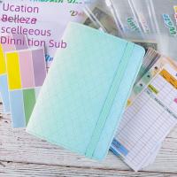 Cuaderno De Ledger A6 De Cuero PU Macaron Con Zip Bag Para Presupuesto Y Cuentas Grado De Gradiente Libre De Hojas - details 8