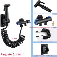 Juego De Rociador De Bidet Portátil En Acero Inoxidable 304 Con Regleta De Ducha Para Inodoro Roce Vertical Autolimpieza Montaje En Pared - details 8