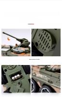 Modelo De Transporte De Personal Blindado a Escala 1:32 Juguete De Colección Para Niños Con Luz Y Música Función De Retroceso Material De Aleación Militar Verde Camuflado - details 6