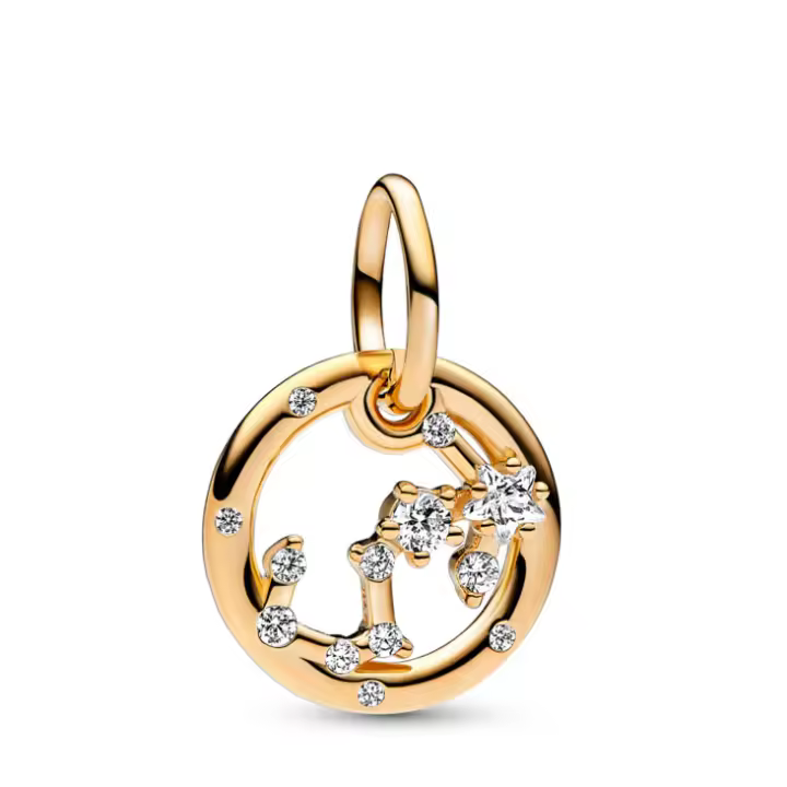 Pandora Charm Colgante con un recubrimiento en oro de Zodiaco Escorpio 762710C01 , para Mujer - 1