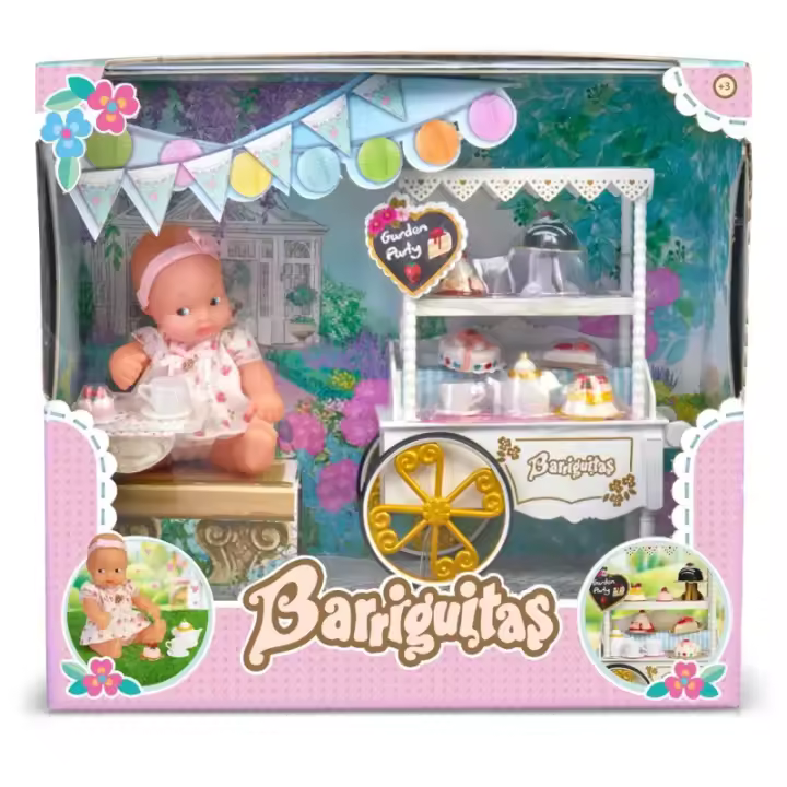 Carrito de Meriendas de las Muñecas Barriguitas - Famosa - 1