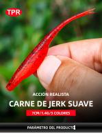 Spinpoler 10pcs Señuelo De Pesca Jerk Minnow Con Cola Dividida 7cm TPR Flotante Plástico Suave Para Pesca En Río Lago Oceánico - details 0