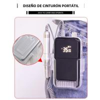Máquina De Uñas Eléctrica Profesional Recargable 35000RPM Accesorios De Uñas Pulidora De Gel De Uñas Bajo Ruido Con Caja De Almacenamiento - details 10